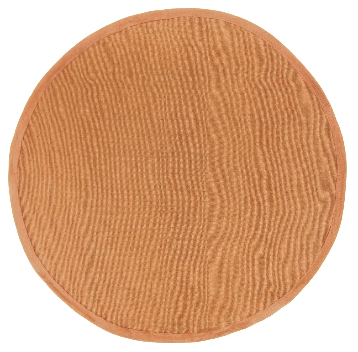 Rund matta (sisal) - Agave (orange)