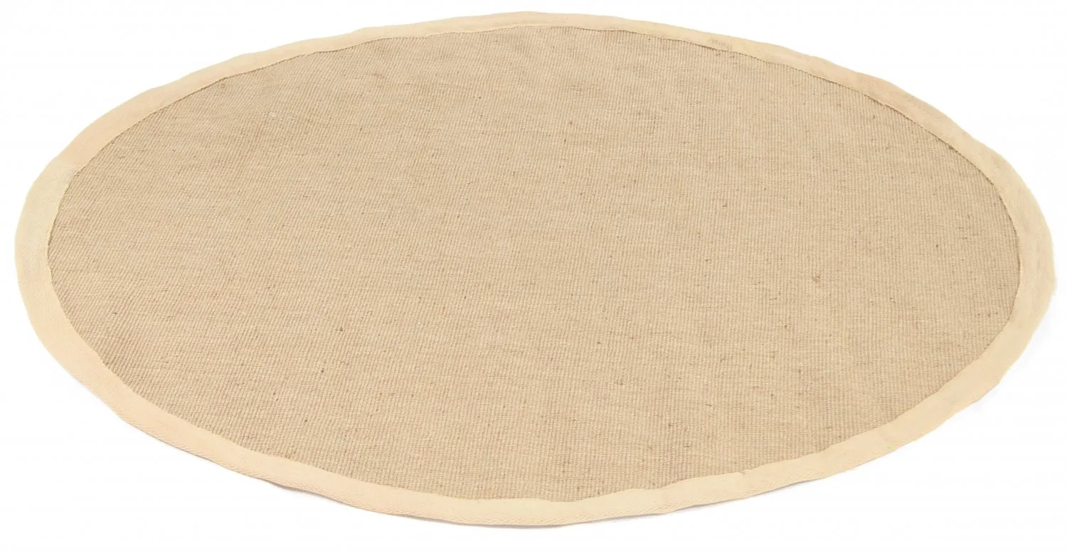 Rund matta (sisal) - Agave (beige/beige)