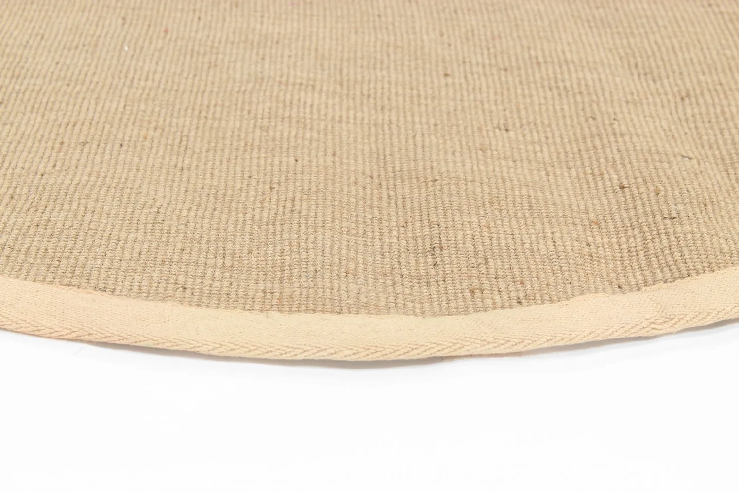Rund matta (sisal) - Agave (beige/beige)