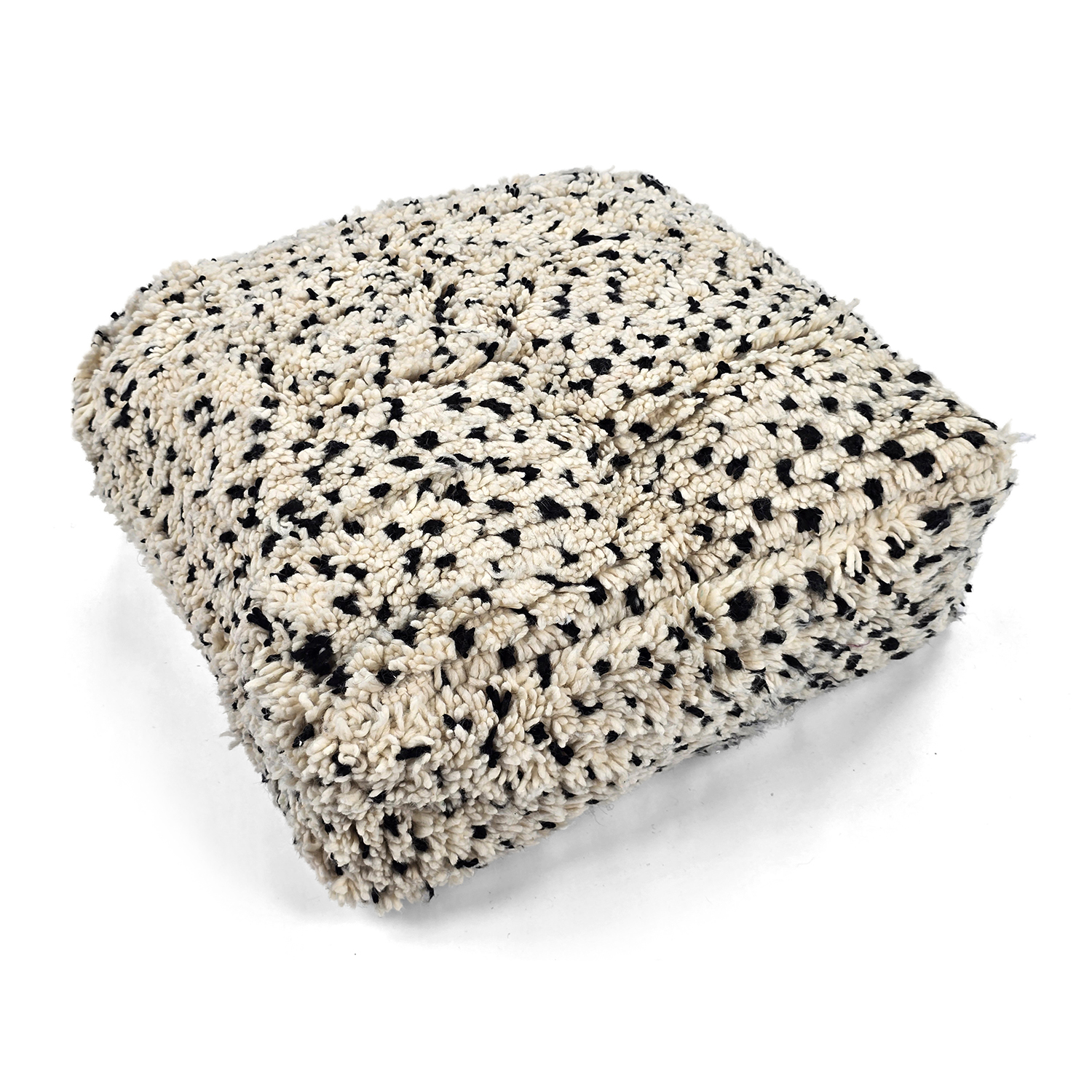 Sittpuff - Marockansk Beni Ourain 016 (Storlek: 60 x 60 cm)