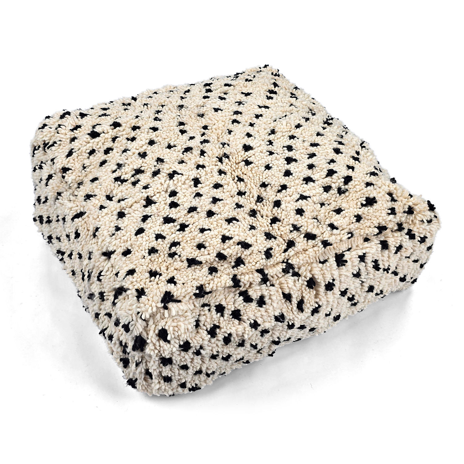 Sittpuff - Marockansk Beni Ourain 030 (Storlek: 60 x 60 cm)