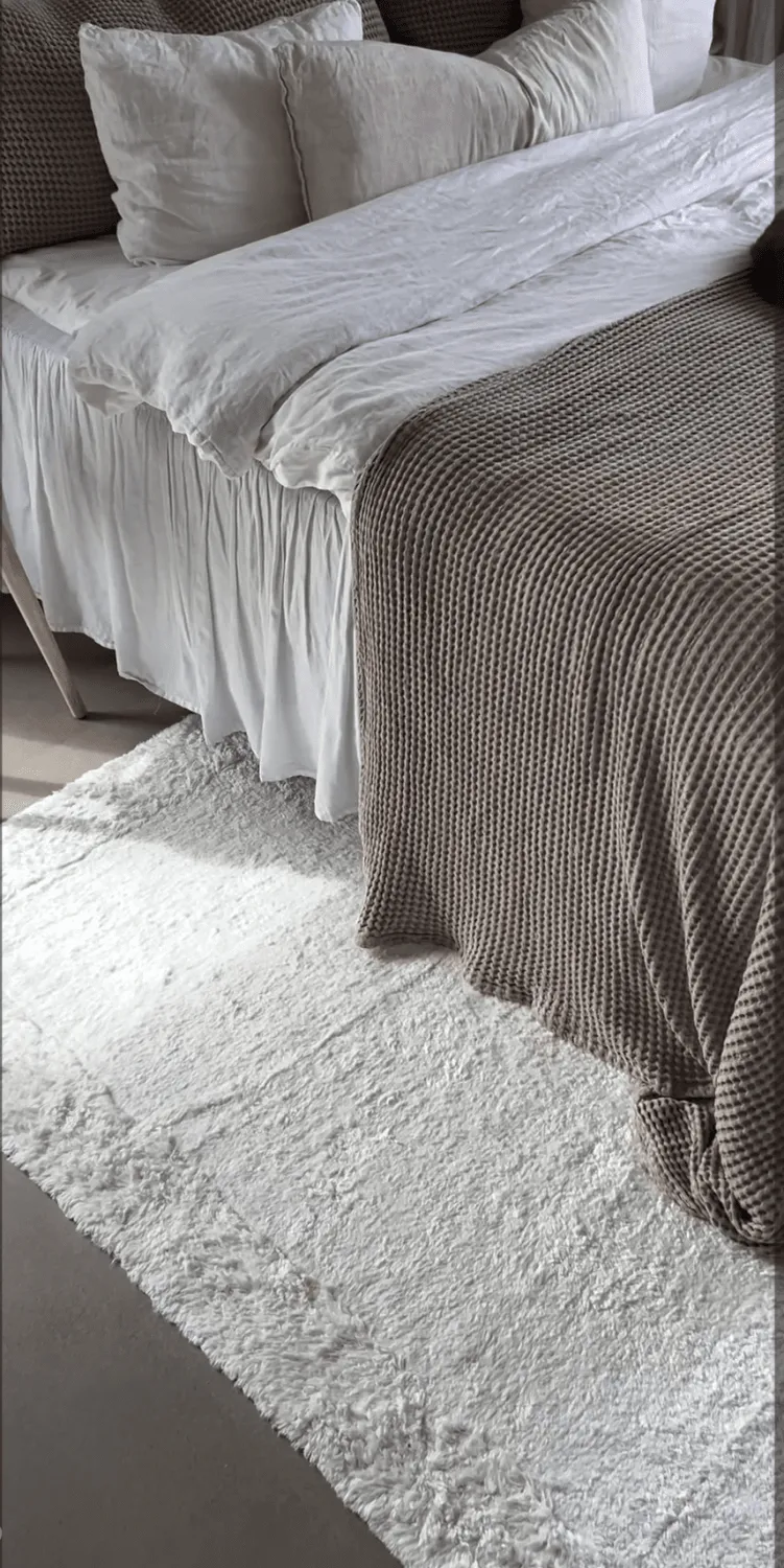 Ryamattor - Ebba Natural Cotton Shaggy (offwhite)