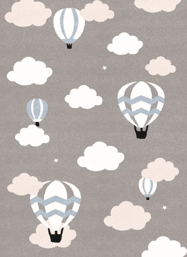 Barnmatta - Balloons (blå)