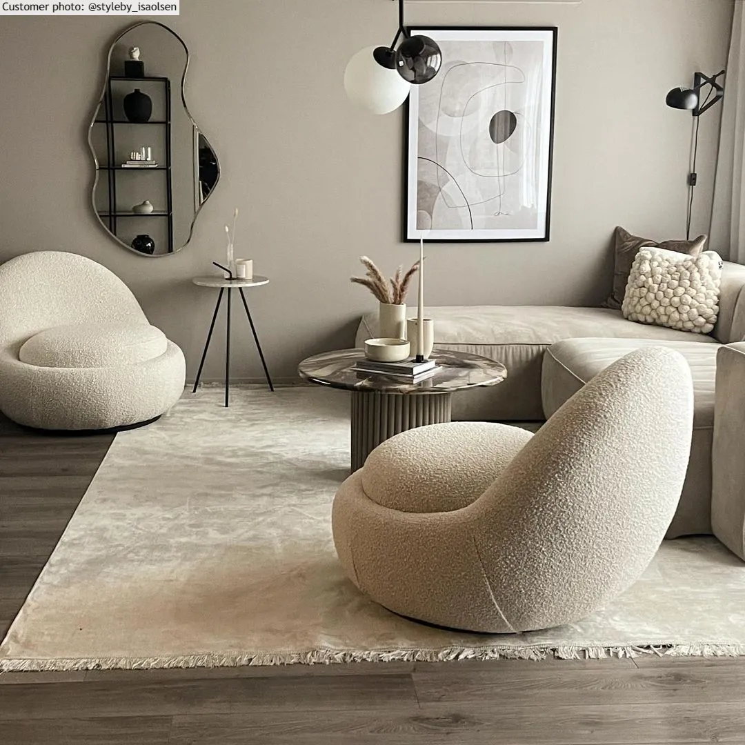 Wiltonmatta - Art Silk (ljusgrå/beige)