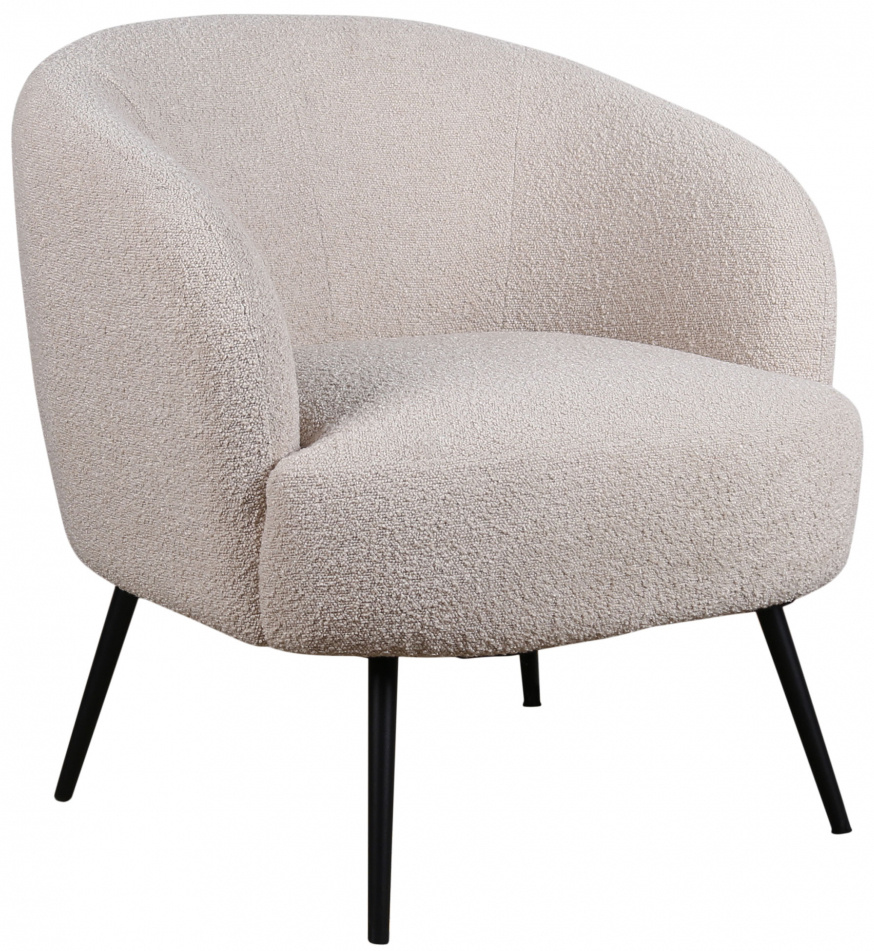 Fåtölj - Capri (beige/bouclé) (Storlek: Standard)