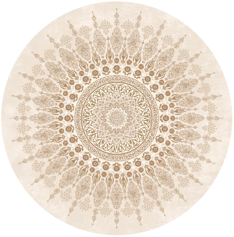 Rund matta - Sandrigo (beige)