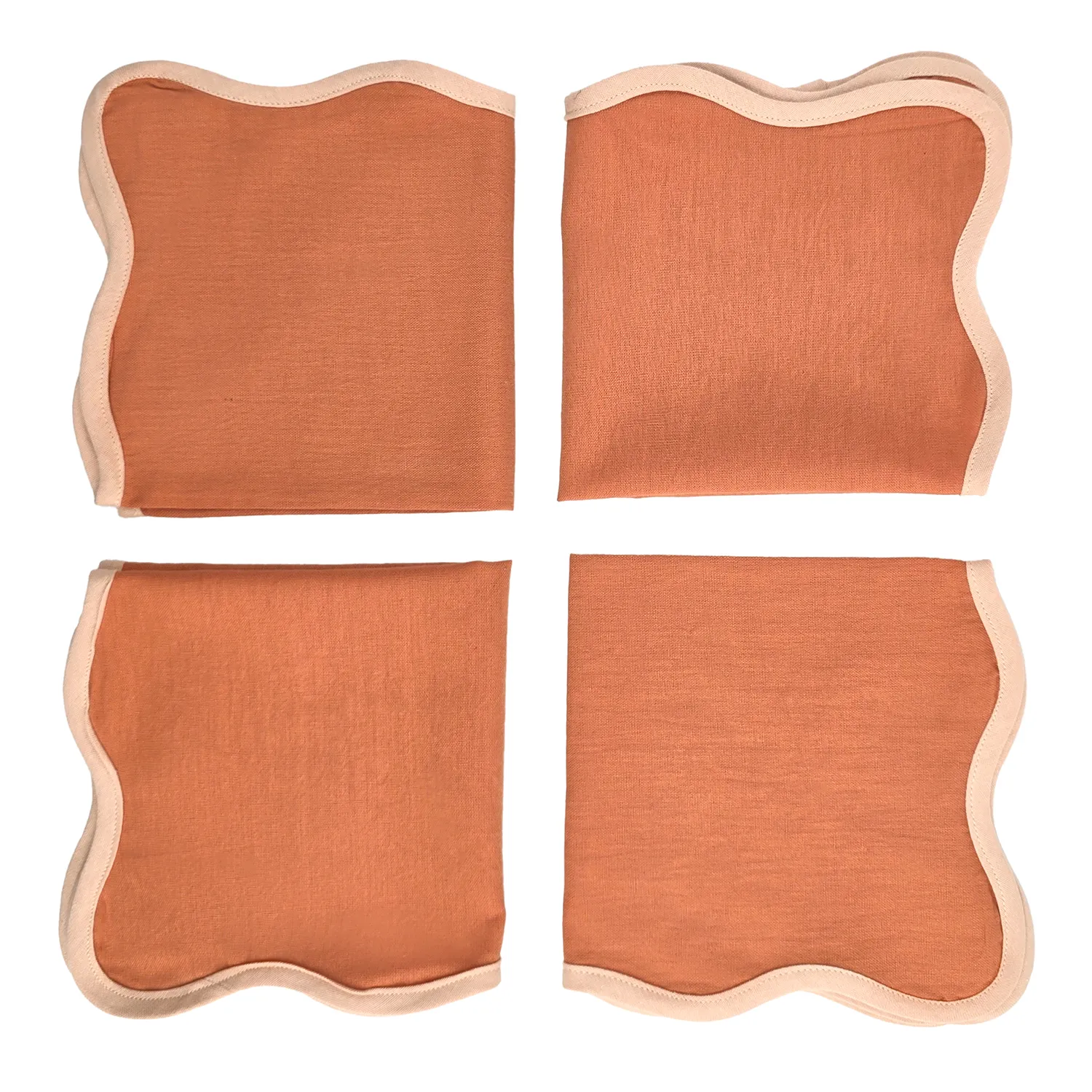 Servetter - 4-pack Tygservett Yrsa (rost)