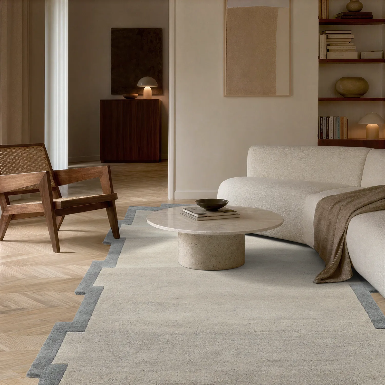 Ullmatta - Agra Hand Tufted Wool Premium (grå)