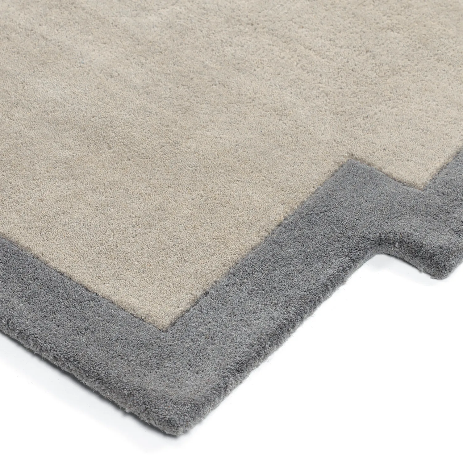 Ullmatta - Agra Hand Tufted Wool Premium (grå)
