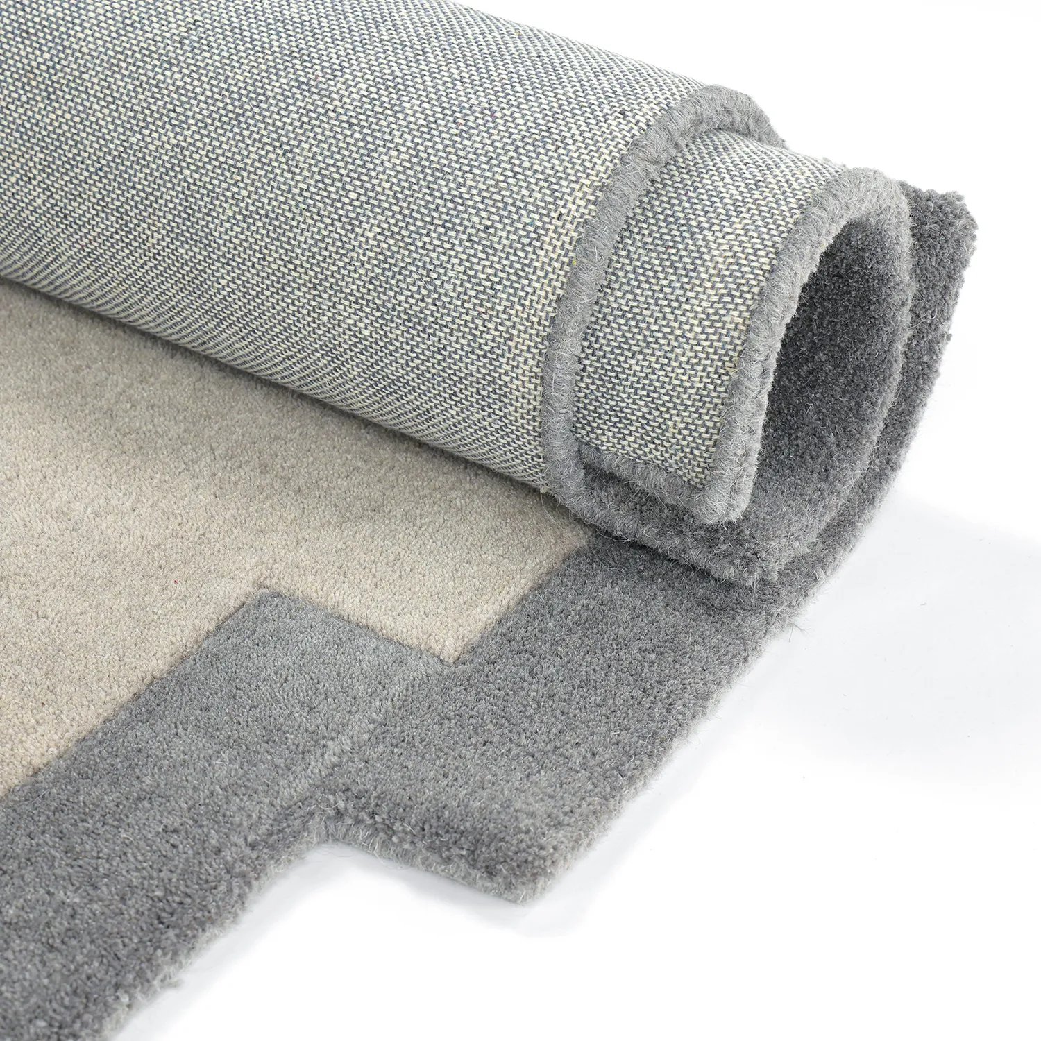 Ullmatta - Agra Hand Tufted Wool Premium (grå)