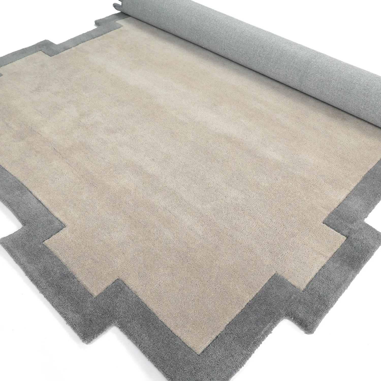 Ullmatta - Agra Hand Tufted Wool Premium (grå)