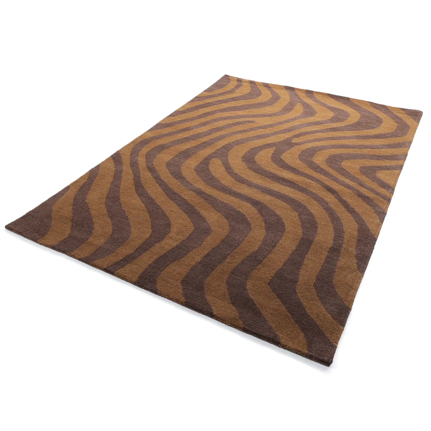 Ullmatta - Aiz Hand Tufted Wool Premium (brun)