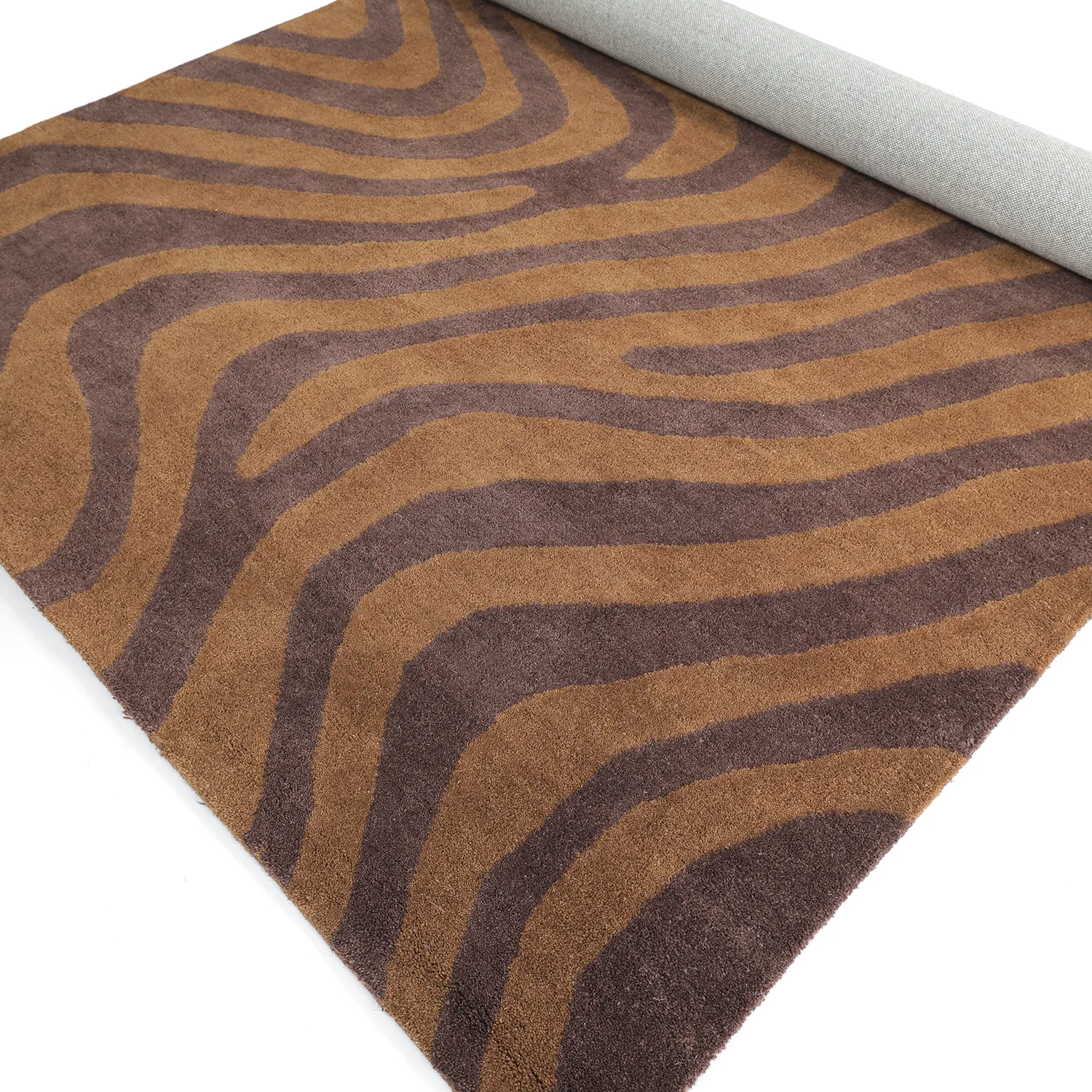 Ullmatta - Aiz Hand Tufted Wool Premium (brun)
