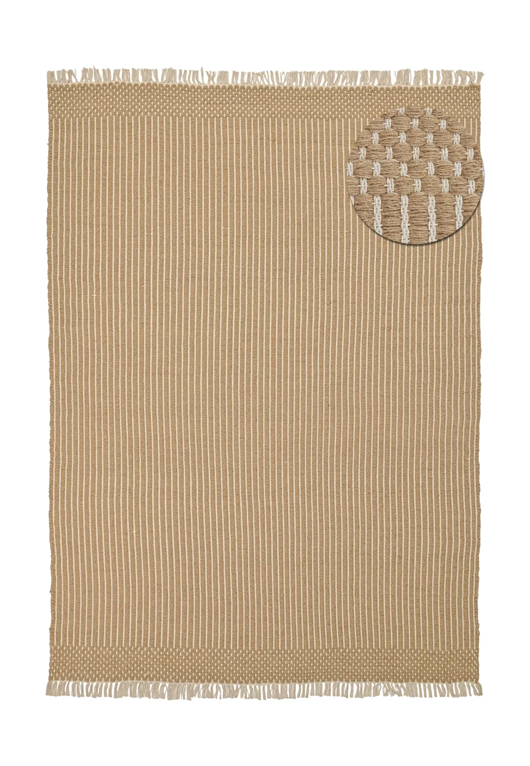 Ullmatta - Arbil (beige/vit)