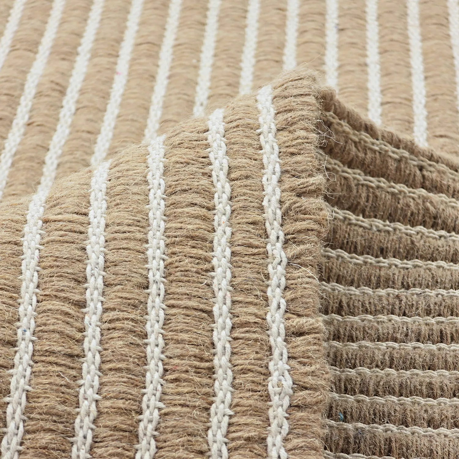 Ullmatta - Arbil (beige/vit)