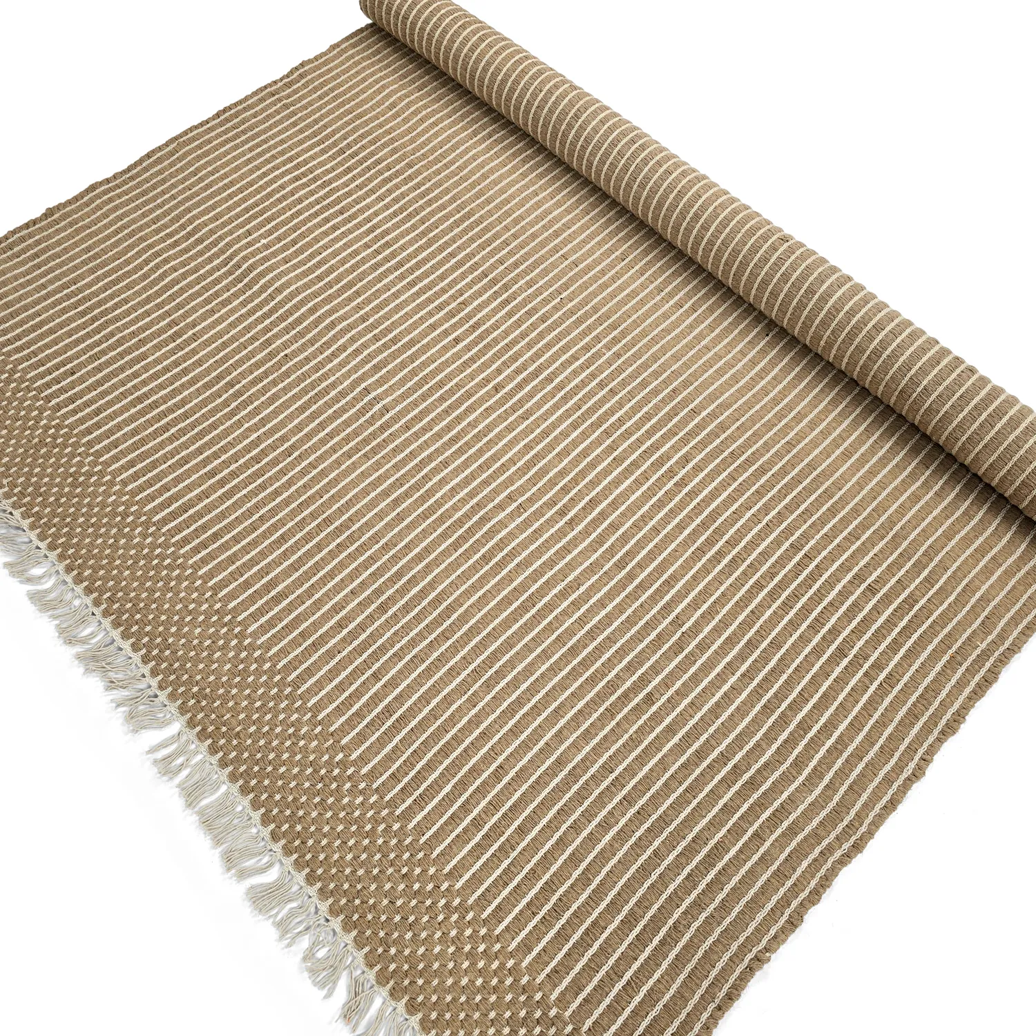 Ullmatta - Arbil (beige/vit)
