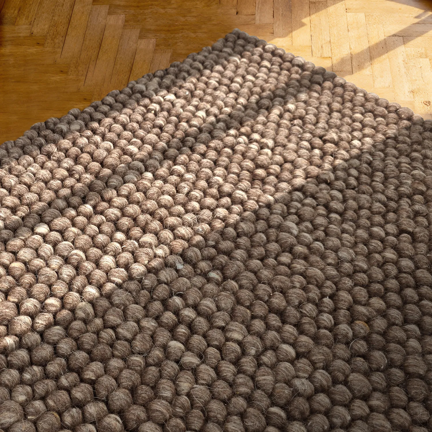 Ullmatta - Avafors Wool Bubble (brun/beige)