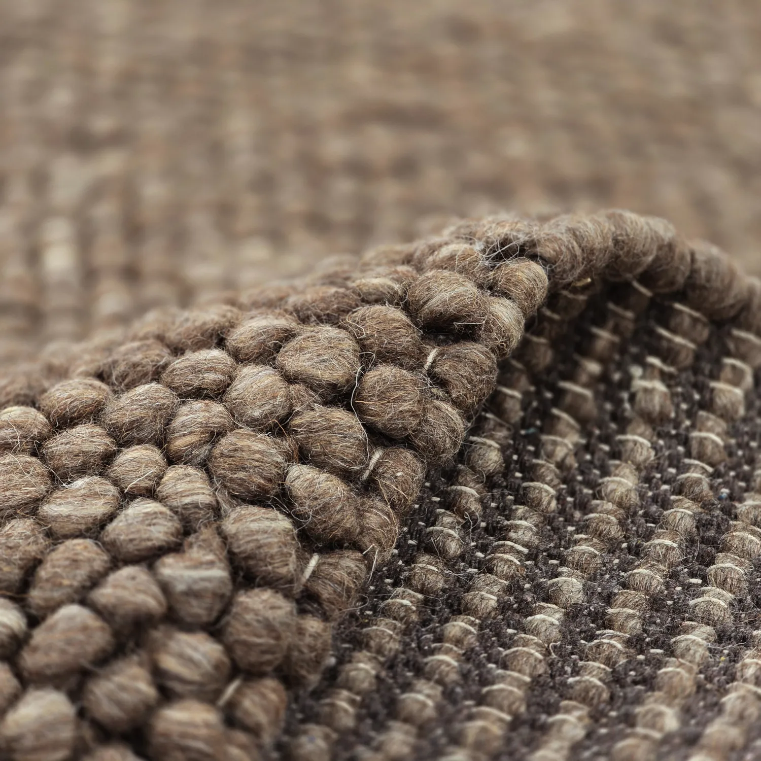 Ullmatta - Avafors Wool Bubble (brun/beige)