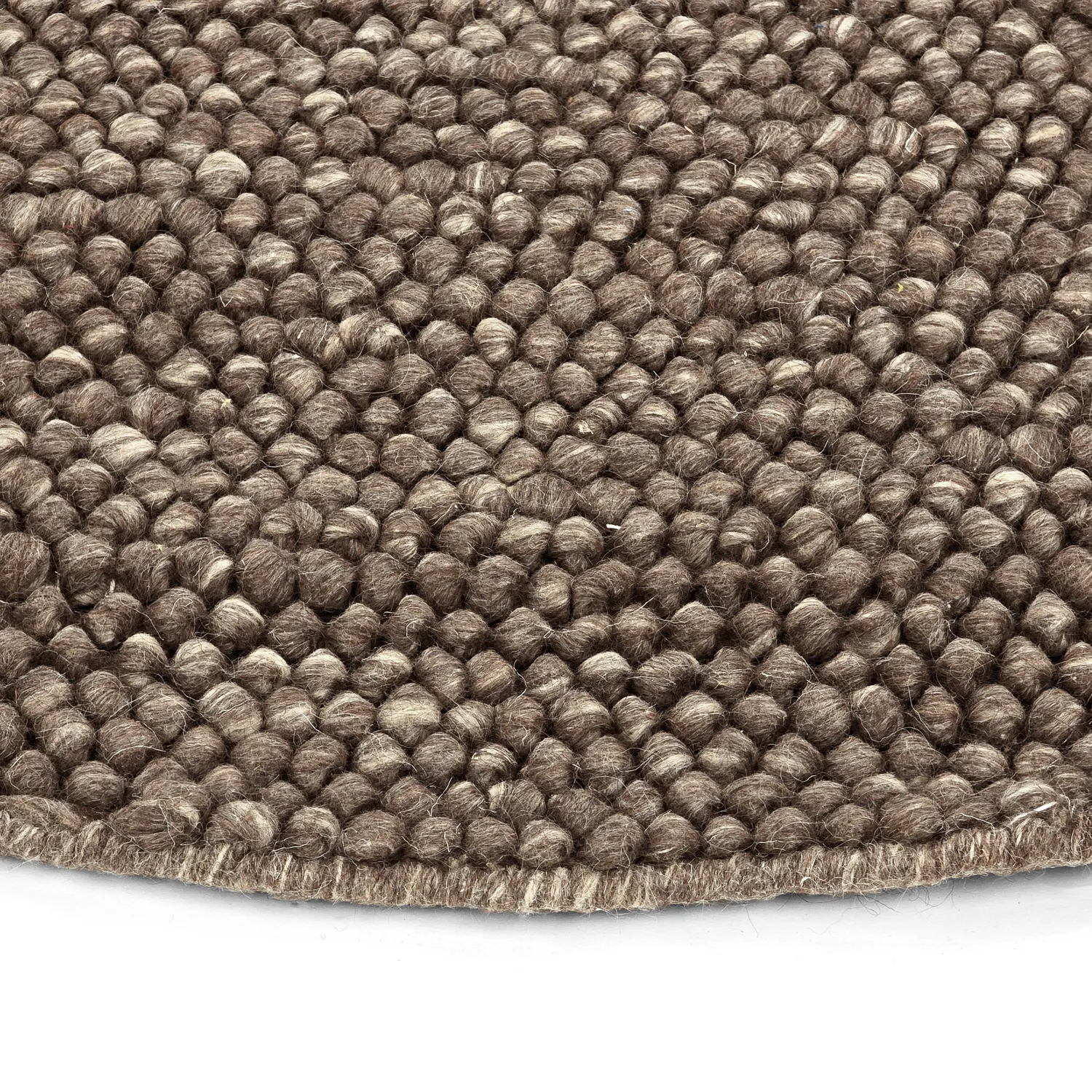 Rund matta - Avafors Wool Bubble (brun/beige)