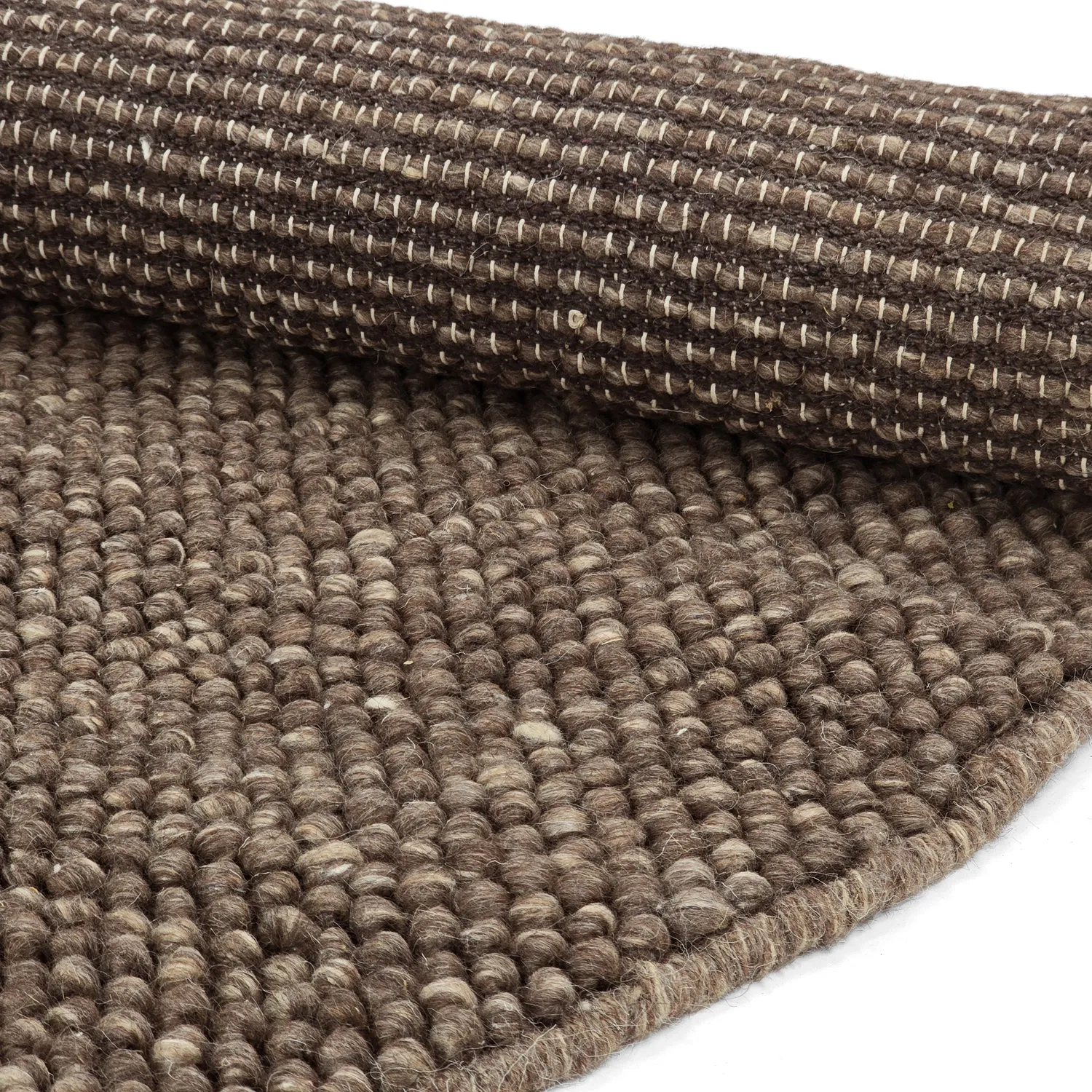Rund matta - Avafors Wool Bubble (brun/beige)