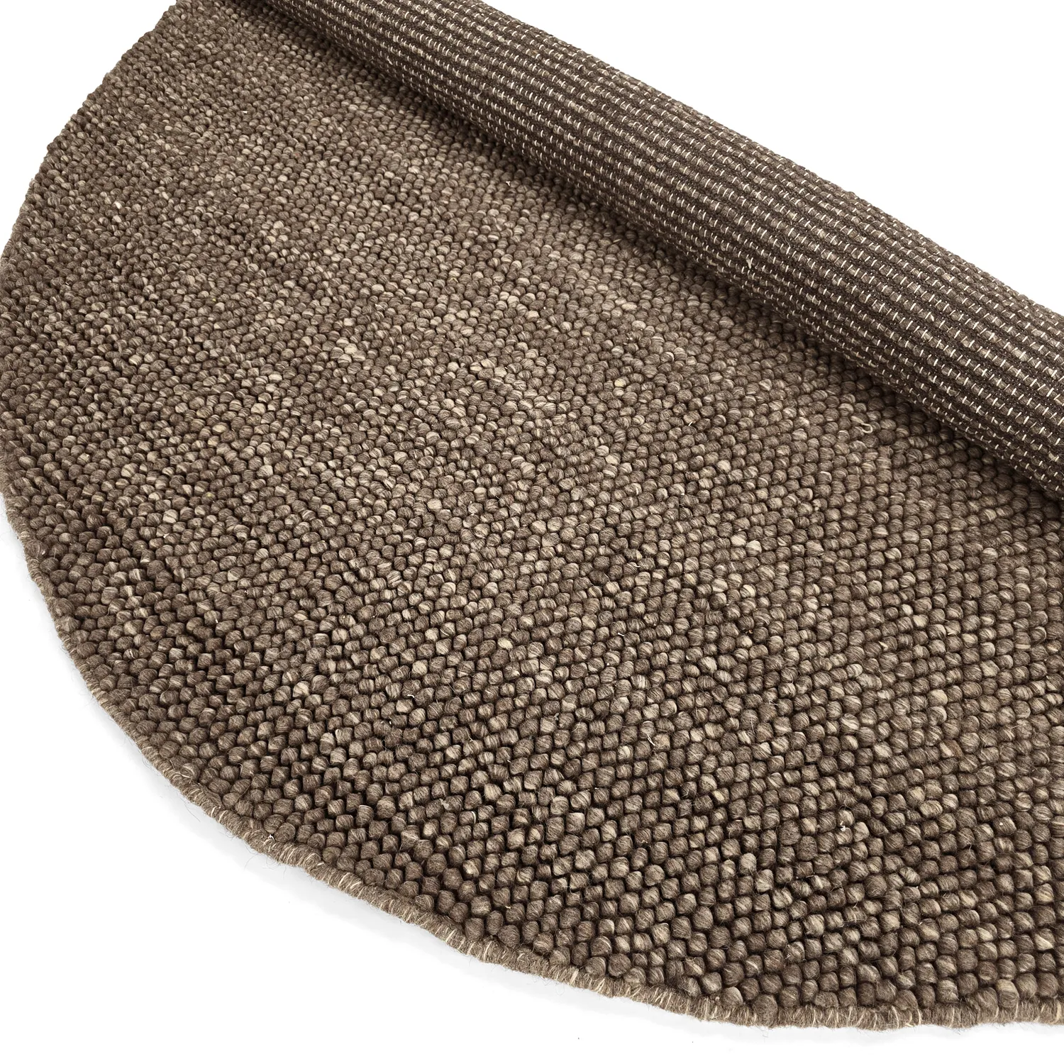 Rund matta - Avafors Wool Bubble (brun/beige)