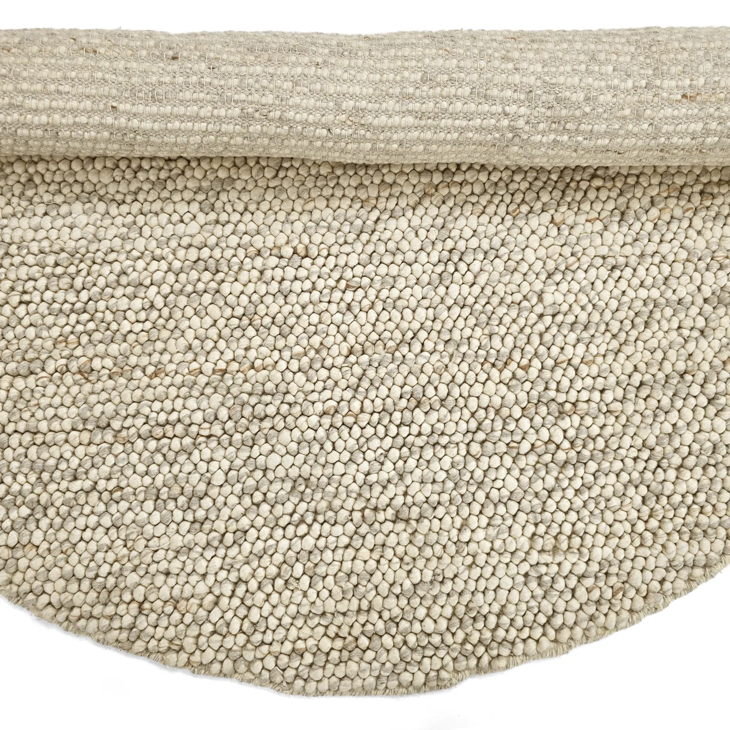 Rund matta - Avafors Wool Bubble (grå/beige)