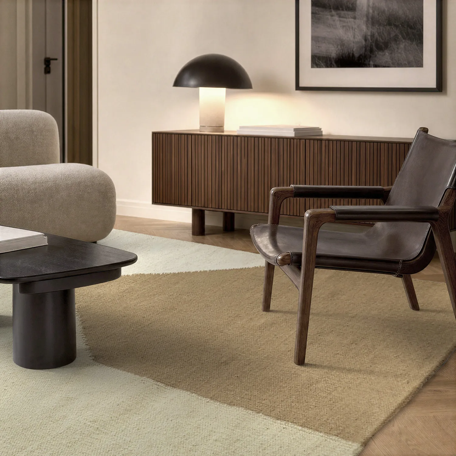 Ullmatta - Aveiro (beige/multi)
