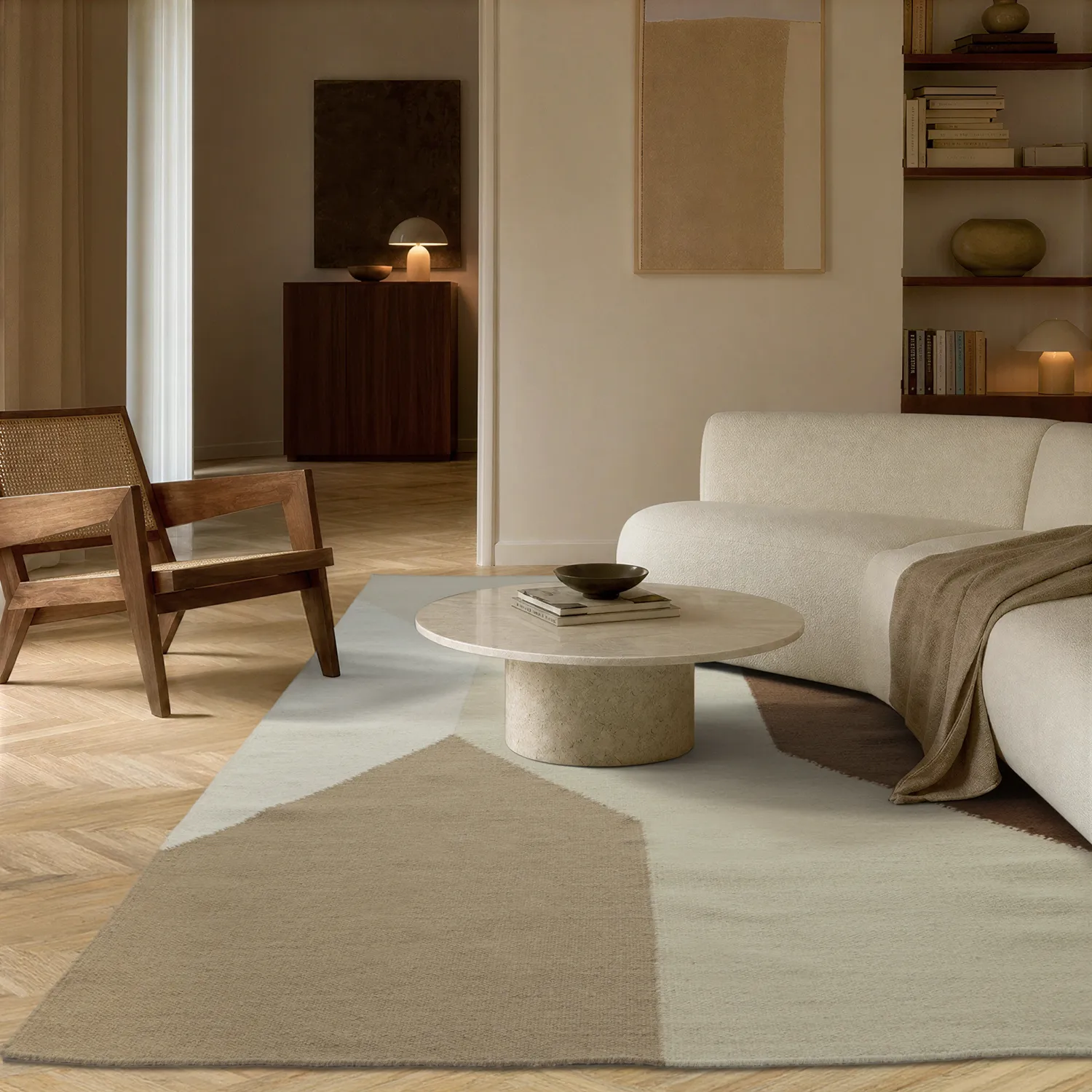 Ullmatta - Aveiro (beige/multi)