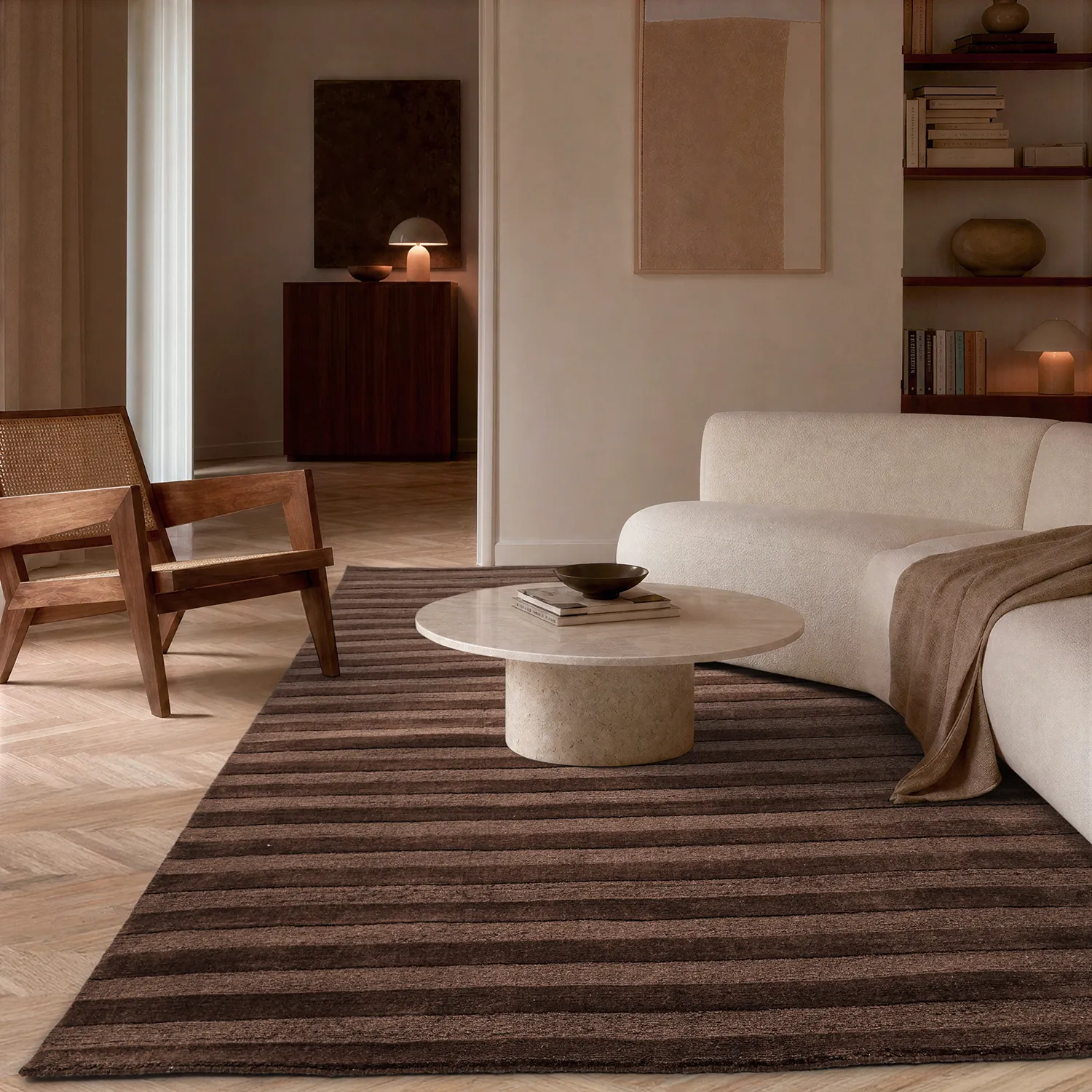 Ullmatta - Brenta Handloom Wool Premium (brun)