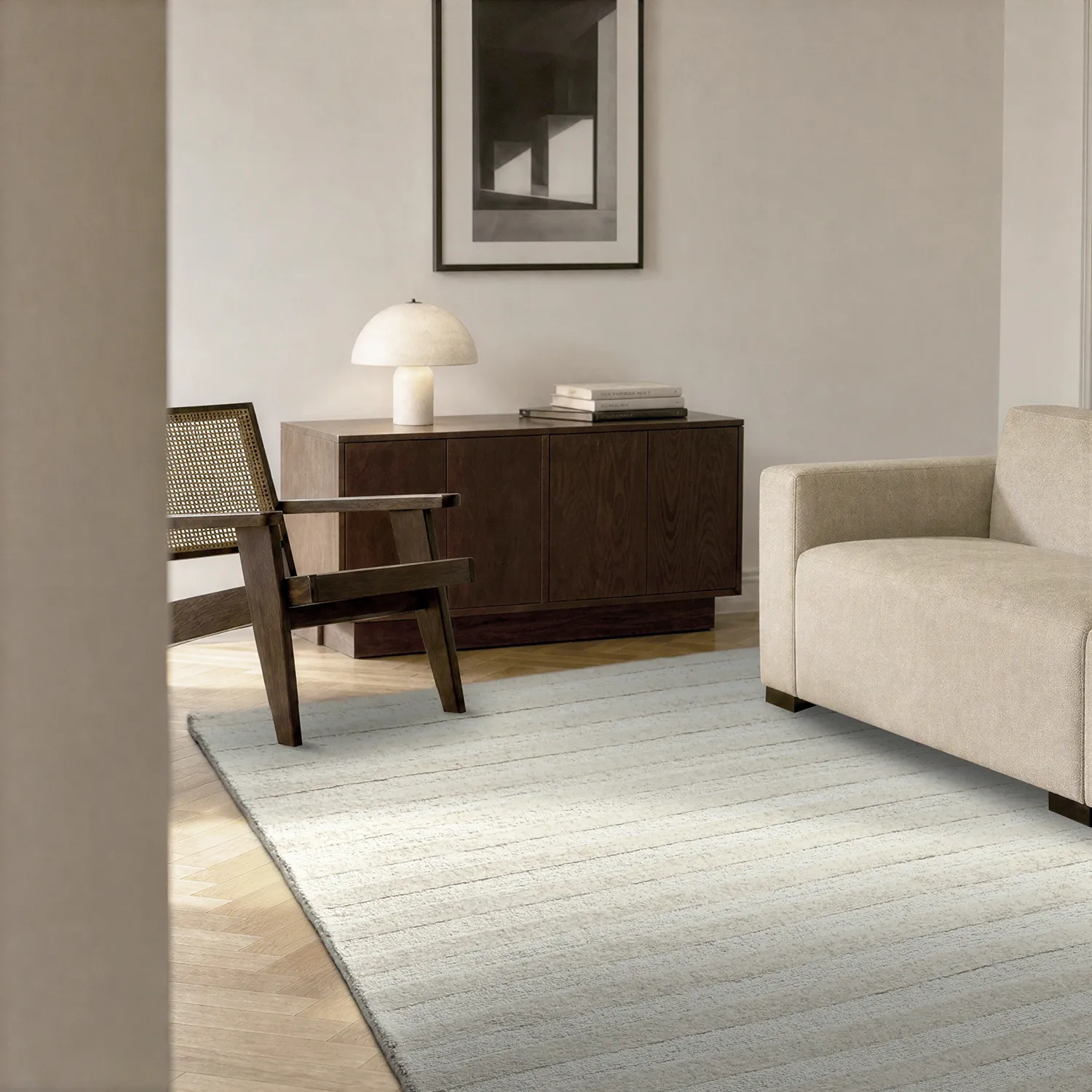 Ullmatta - Brenta Handloom Wool Premium (creme)