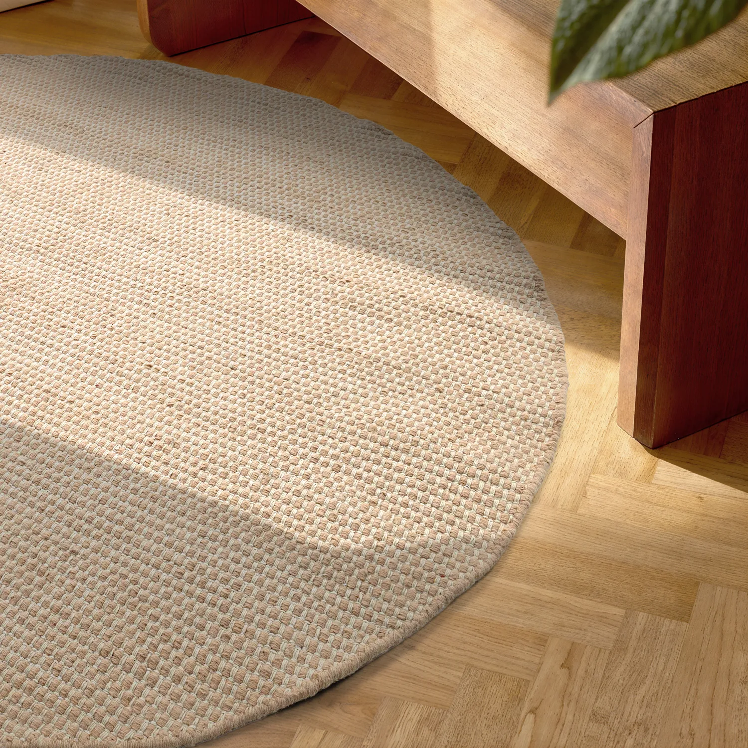 Rund matta - Coastal (beige)