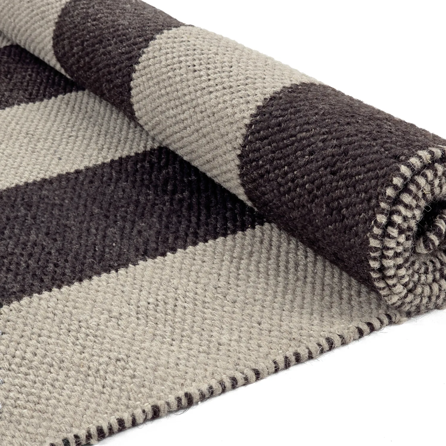 Ullmatta - Garine (svart/beige)