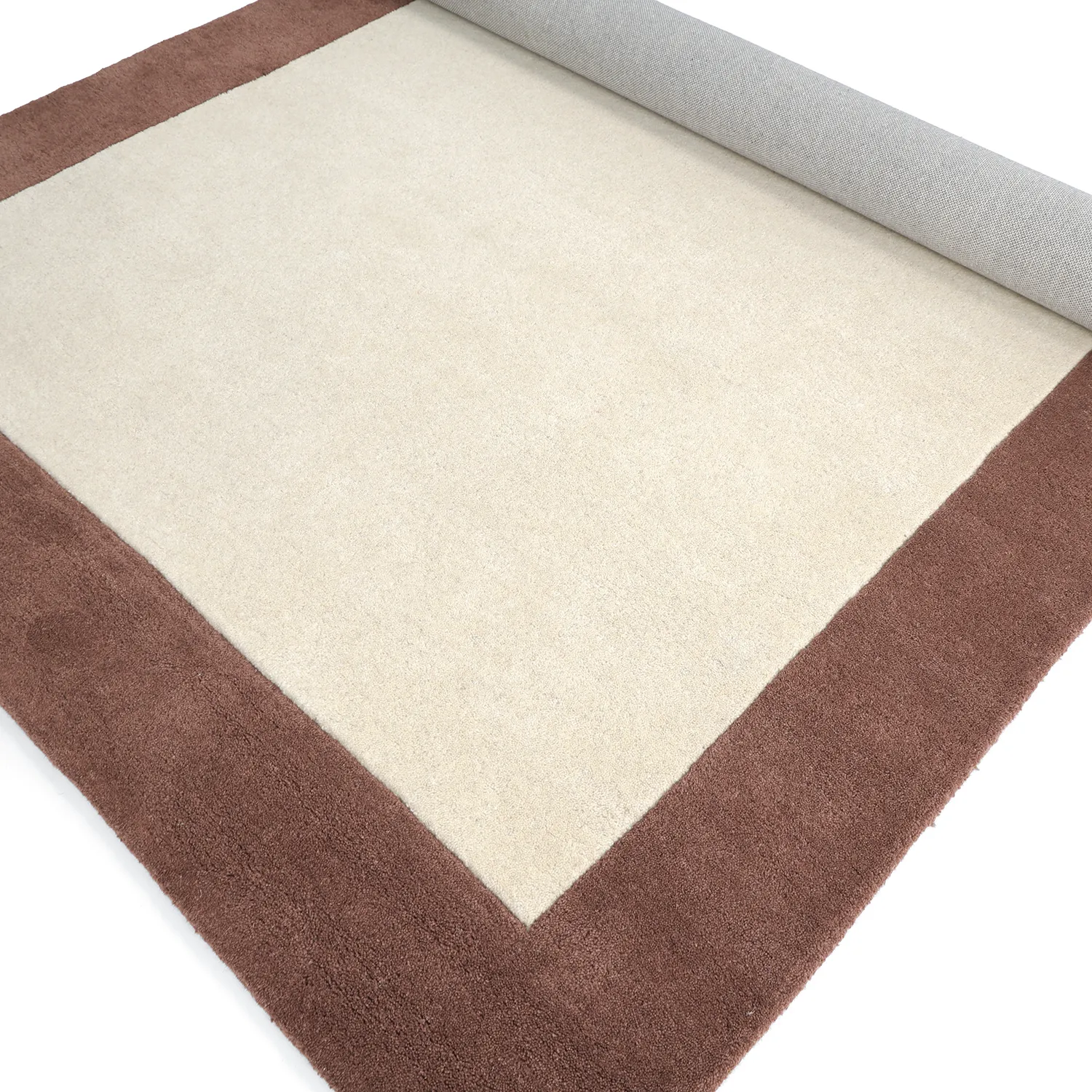 Ullmatta - Gaya Hand Tufted Wool Premium (creme/brun)