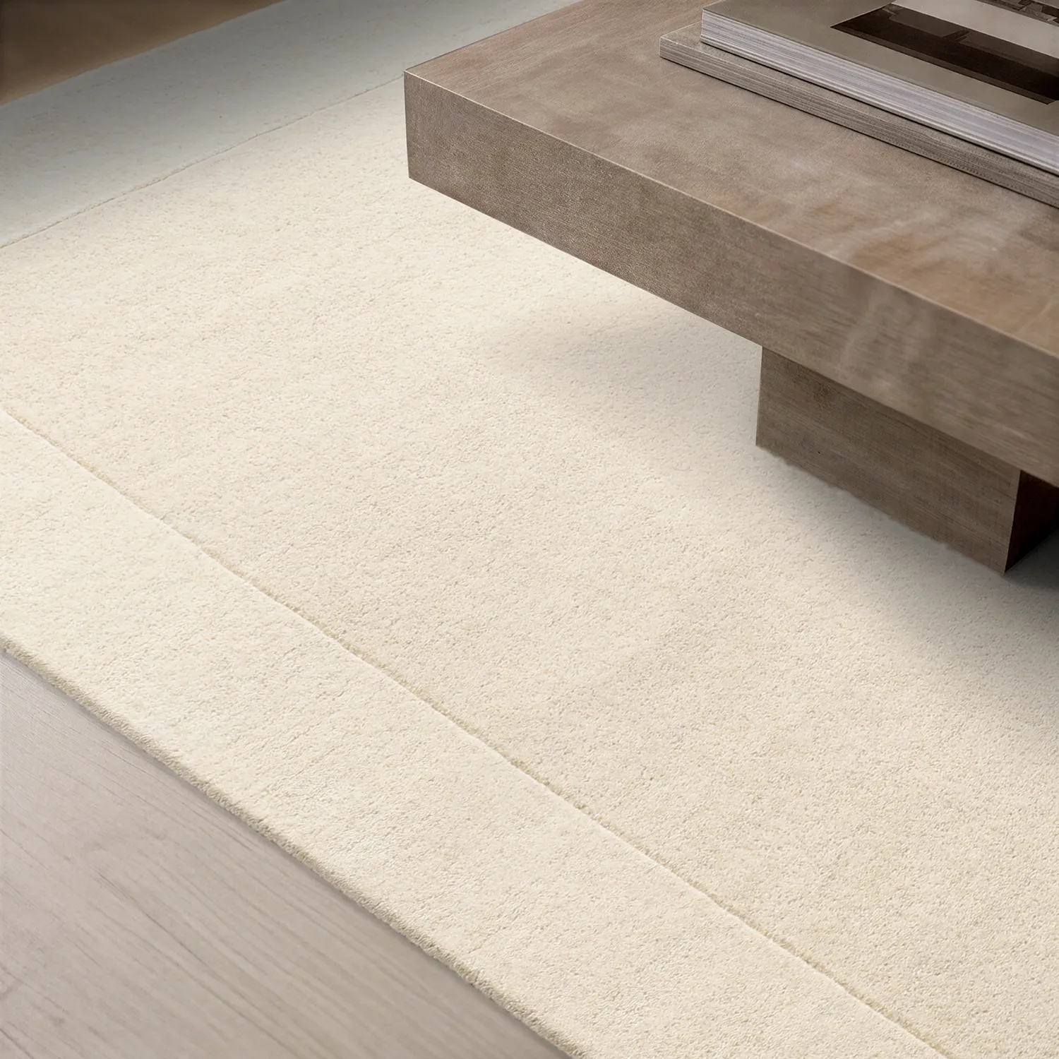 Ullmatta - Gaya Hand Tufted Wool Premium (creme/vit)