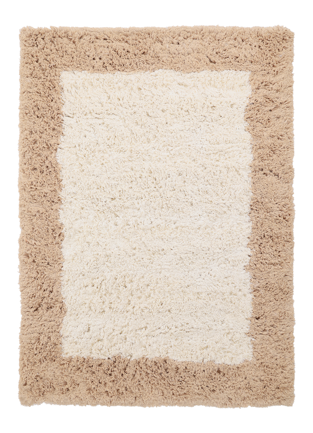 Ullmatta - Khenifra Handknot Wool Premium (creme/beige) (Storlek: 80 x 150 cm)