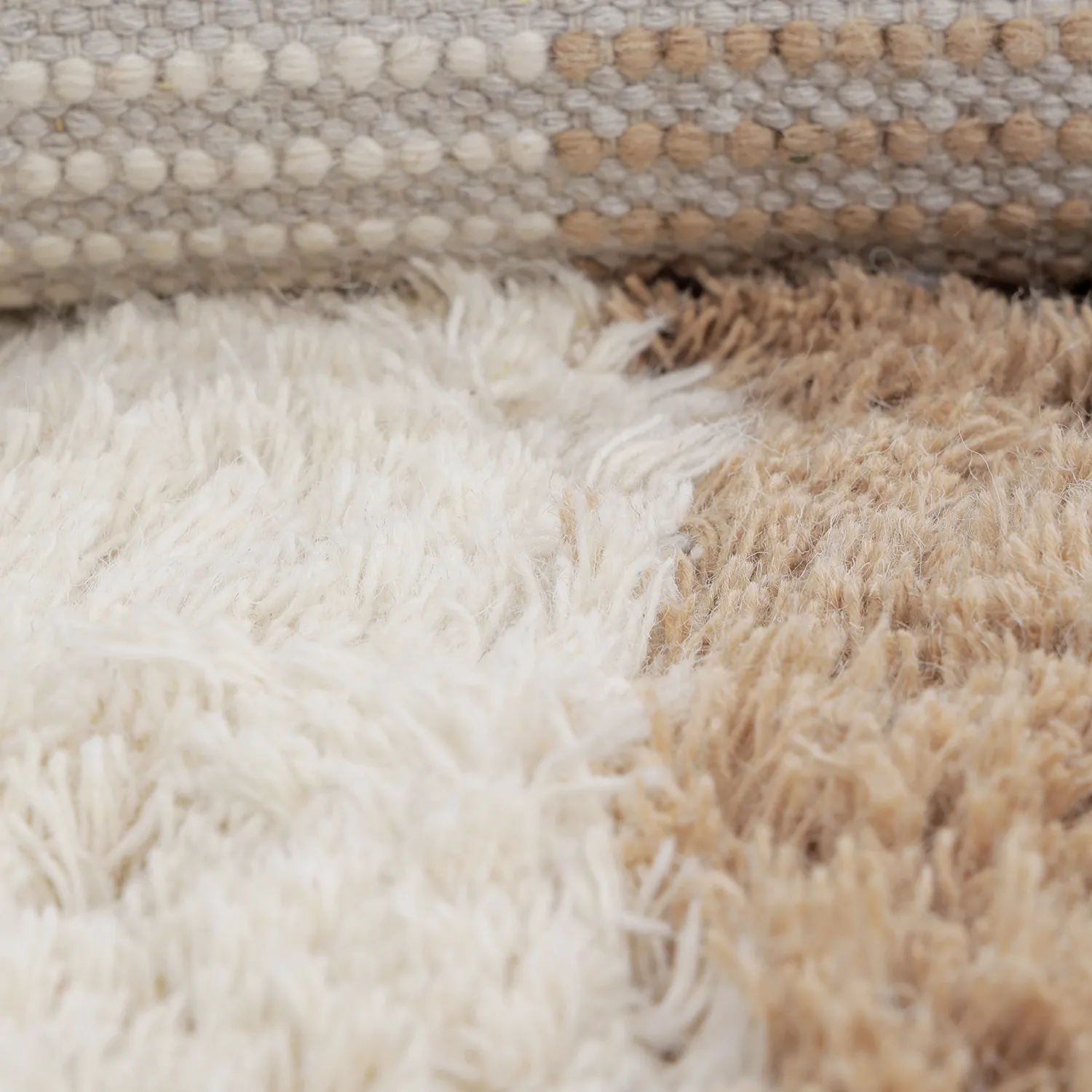 Ullmatta - Khenifra Handknot Wool Premium (creme/beige)