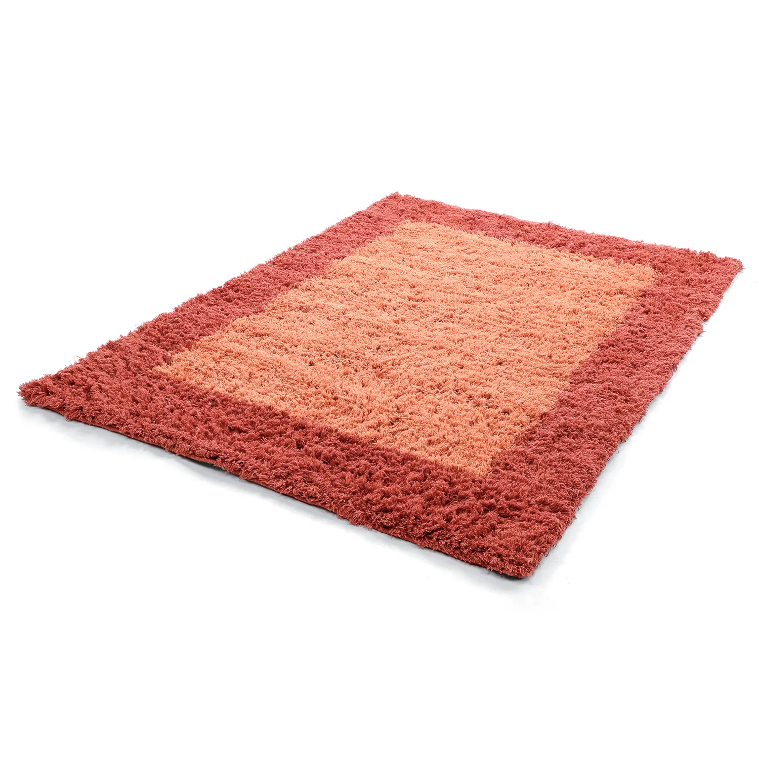 Ullmatta - Khenifra Handknot Wool Premium (orange/röd)