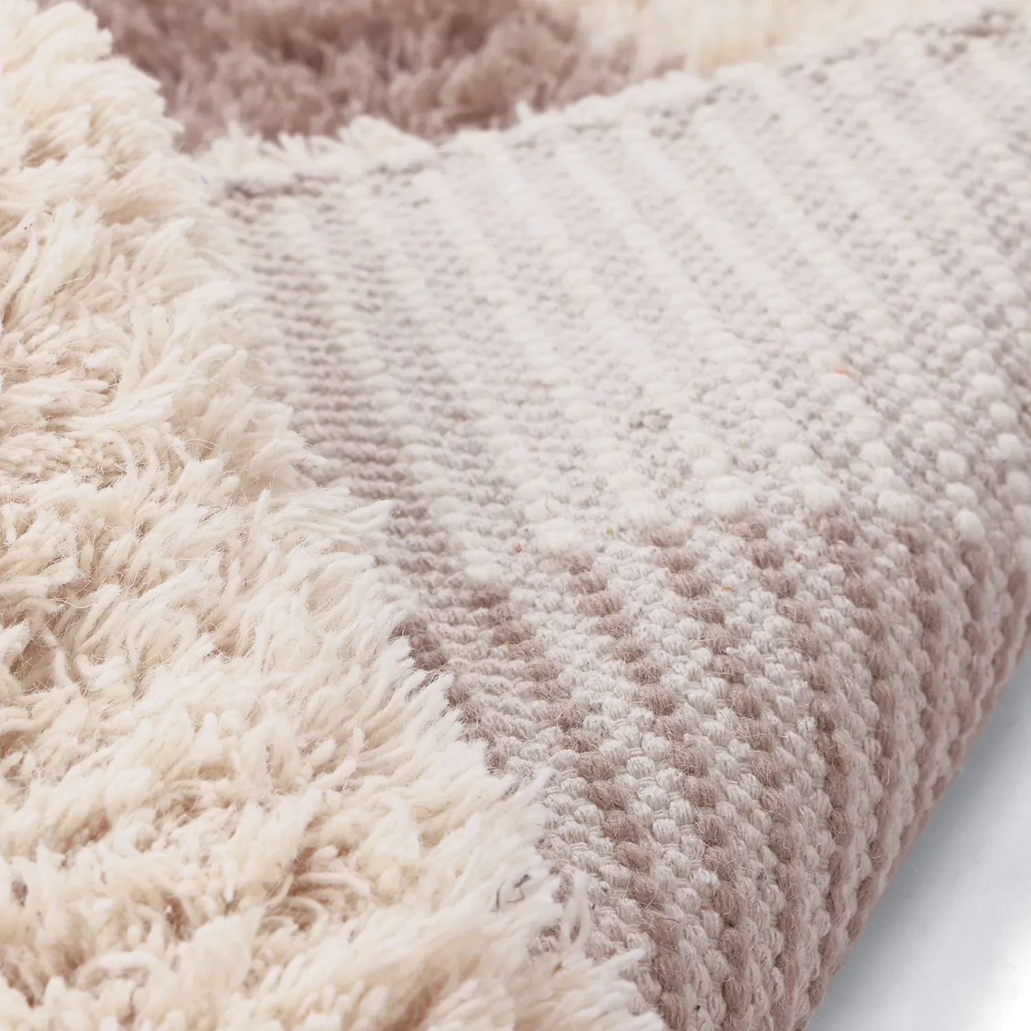 Ullmatta - Khenifra Handknot Wool Premium (taupe/creme)