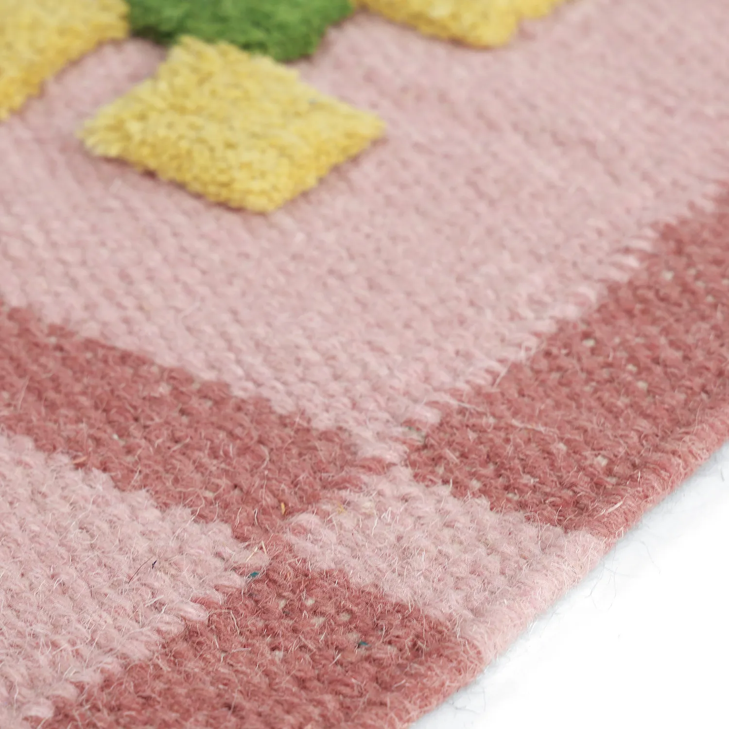 Ullmatta - Lausanne Flatweave Tufted Premium (rosa)