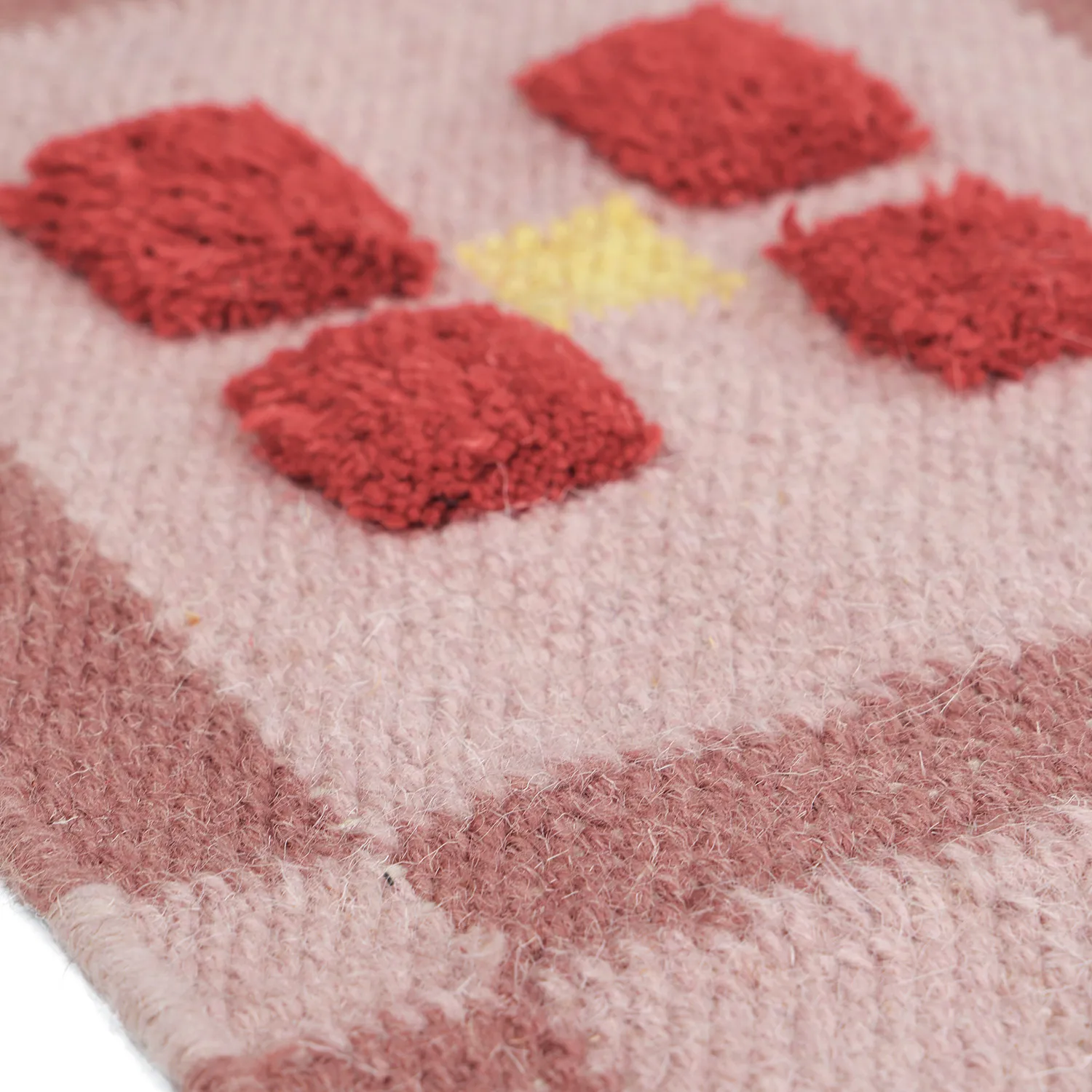 Ullmatta - Lausanne Flatweave Tufted Premium (rosa)