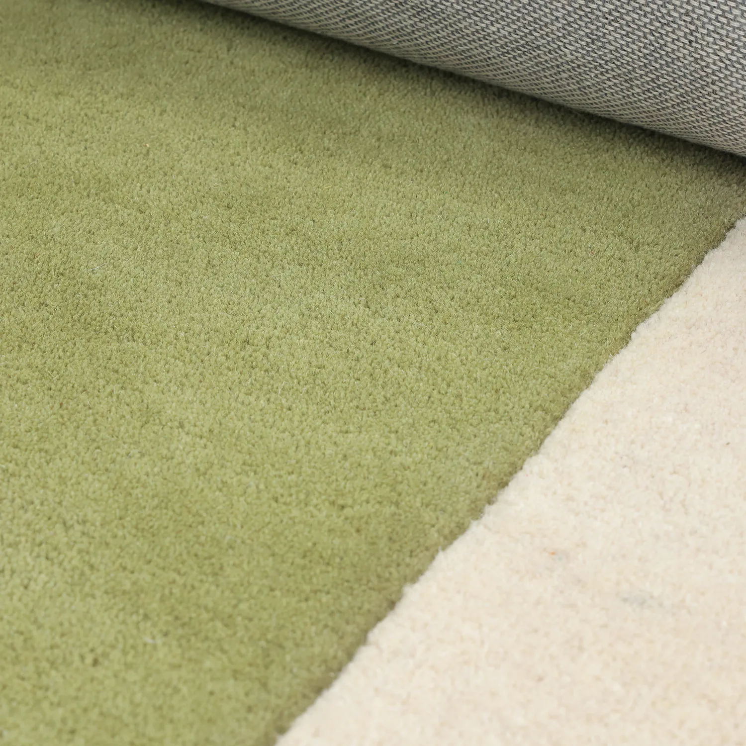 Ullmatta - Puri Hand Tufted Wool Premium (grön/creme)
