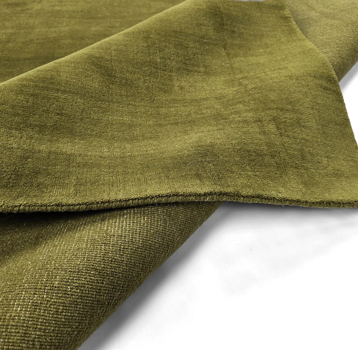Ullmatta - Rozel Handloom Wool Premium (mossgrön)