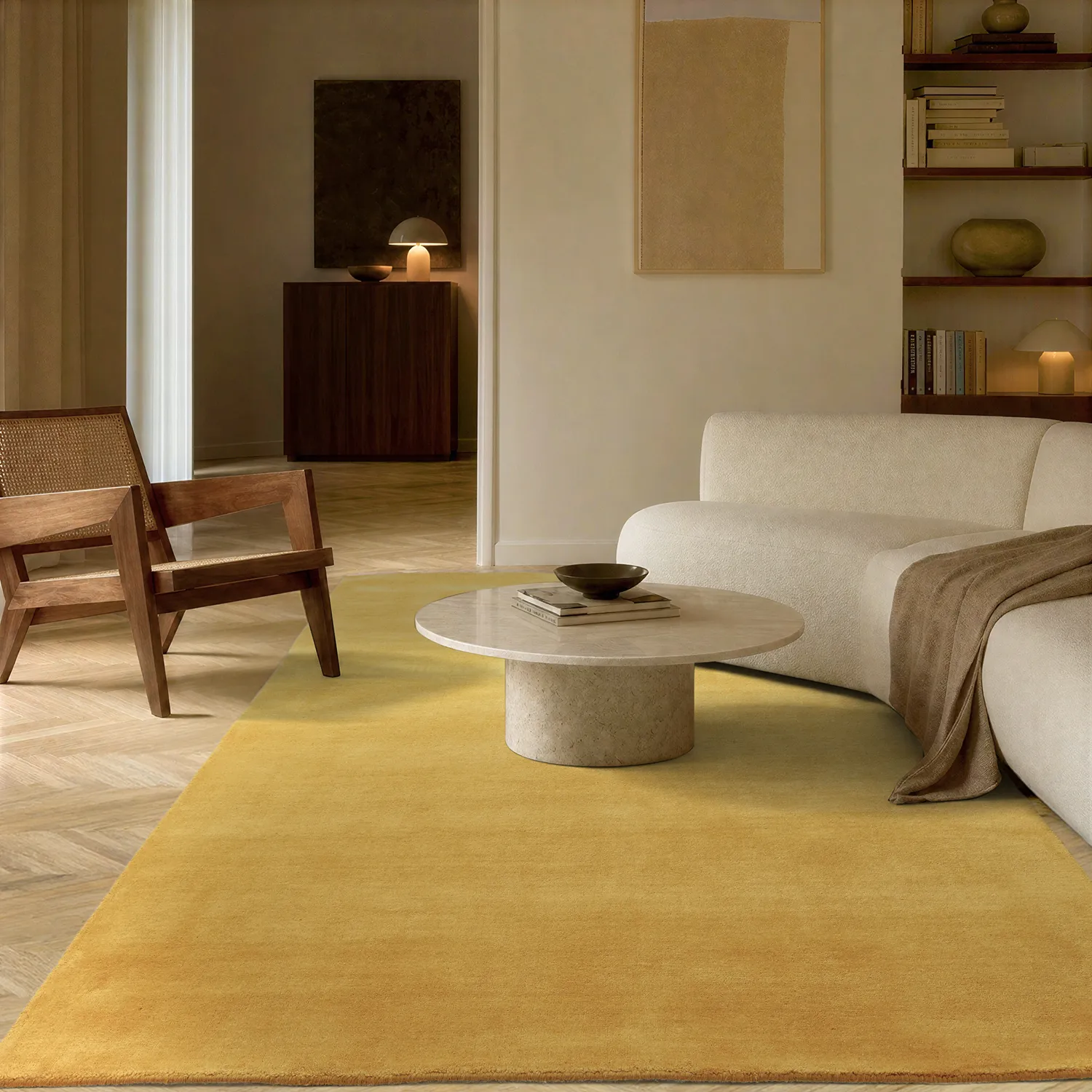 Ullmatta - Rozel Handloom Wool Premium (ockra)