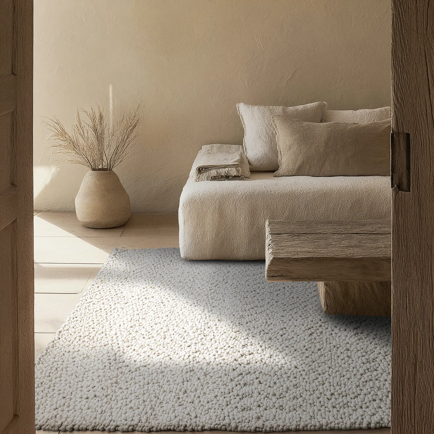 Ullmatta - Sala Irregular Wool Bubble (creme)
