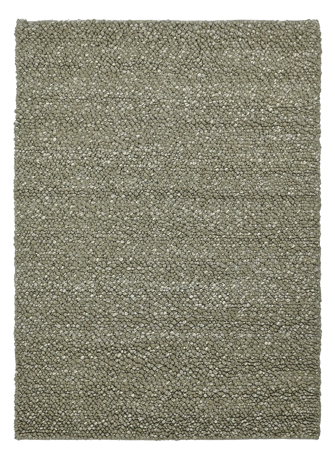 Ullmatta - Sala Irregular Wool Bubble (mossgrön/vitmelerad)