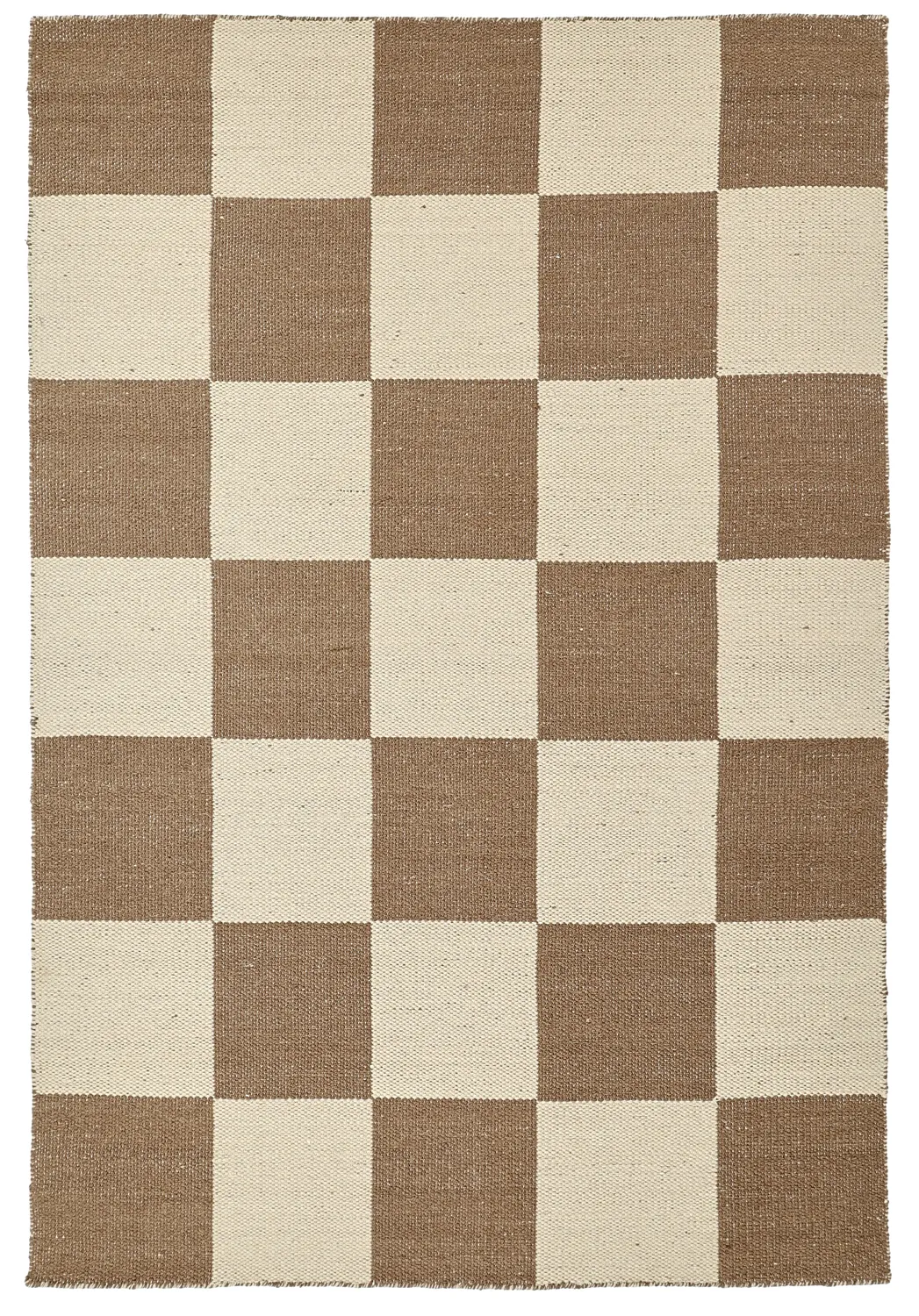 Ullmatta - Scacco (brun/beige)