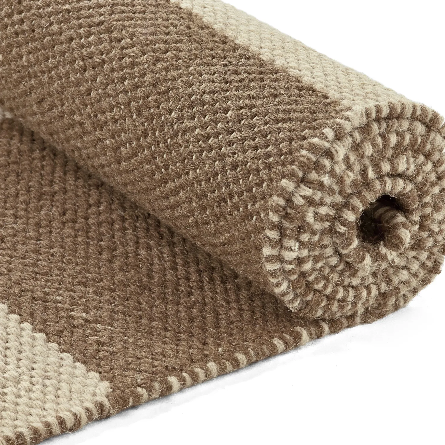 Ullmatta - Scacco (brun/beige)