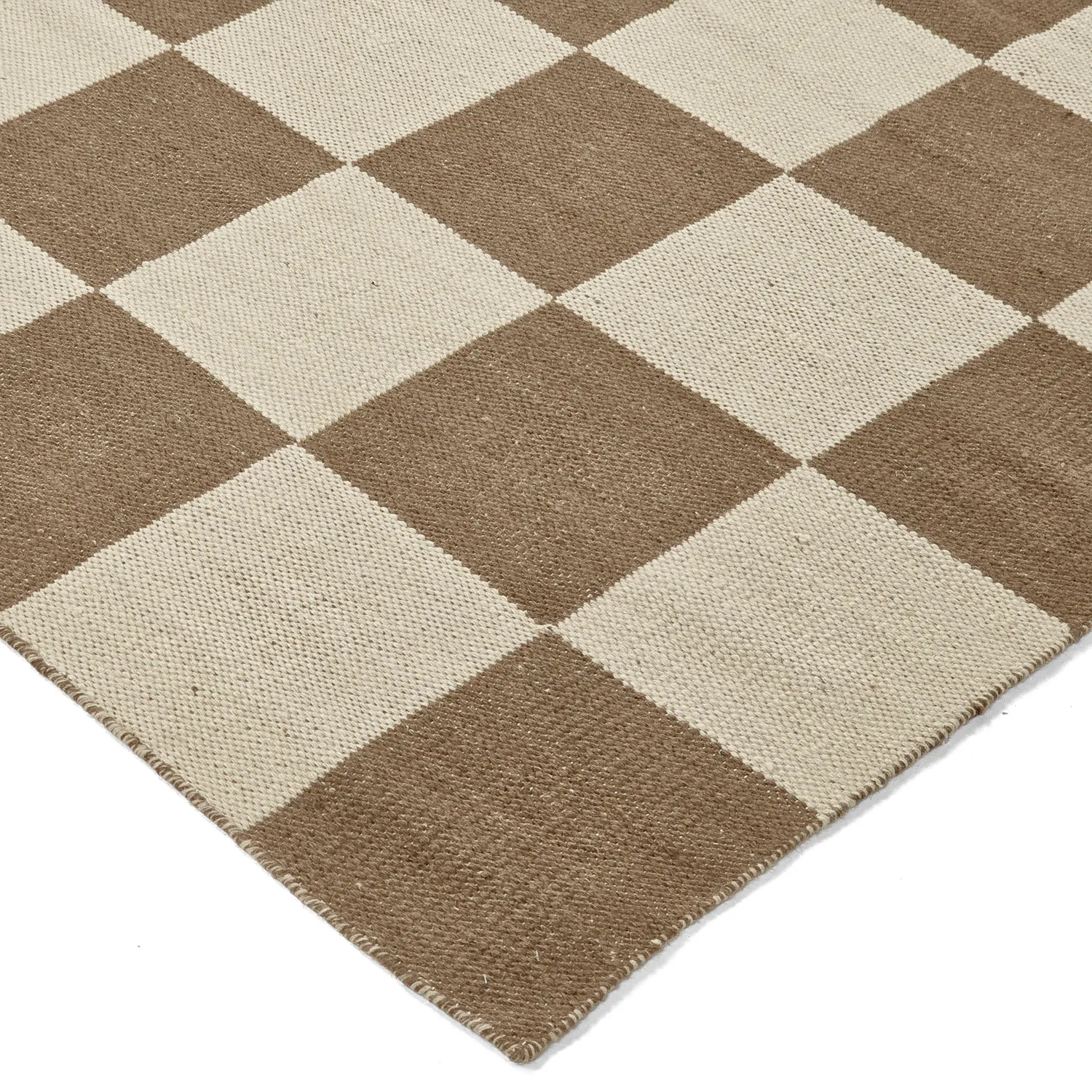 Ullmatta - Scacco (brun/beige)