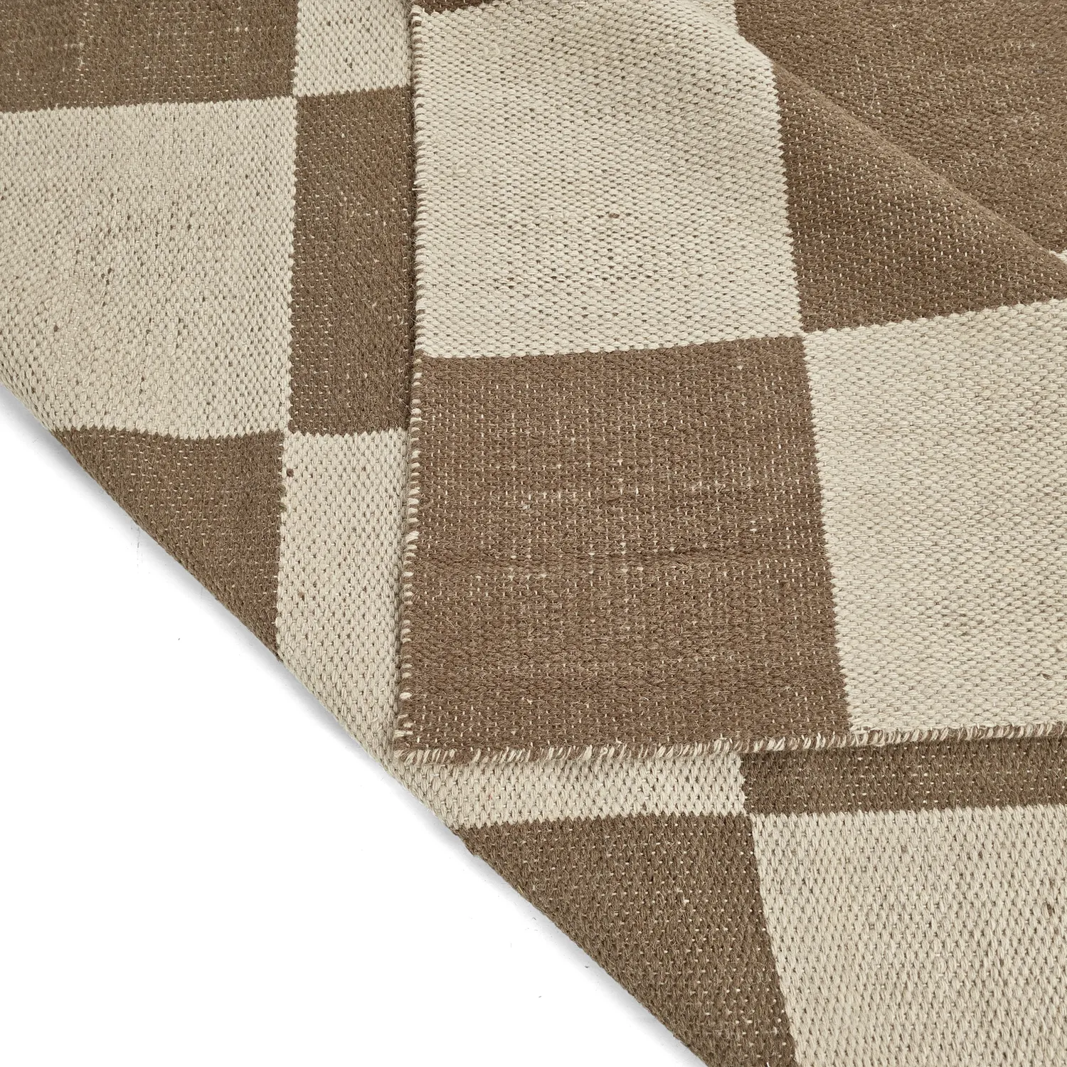 Ullmatta - Scacco (brun/beige)