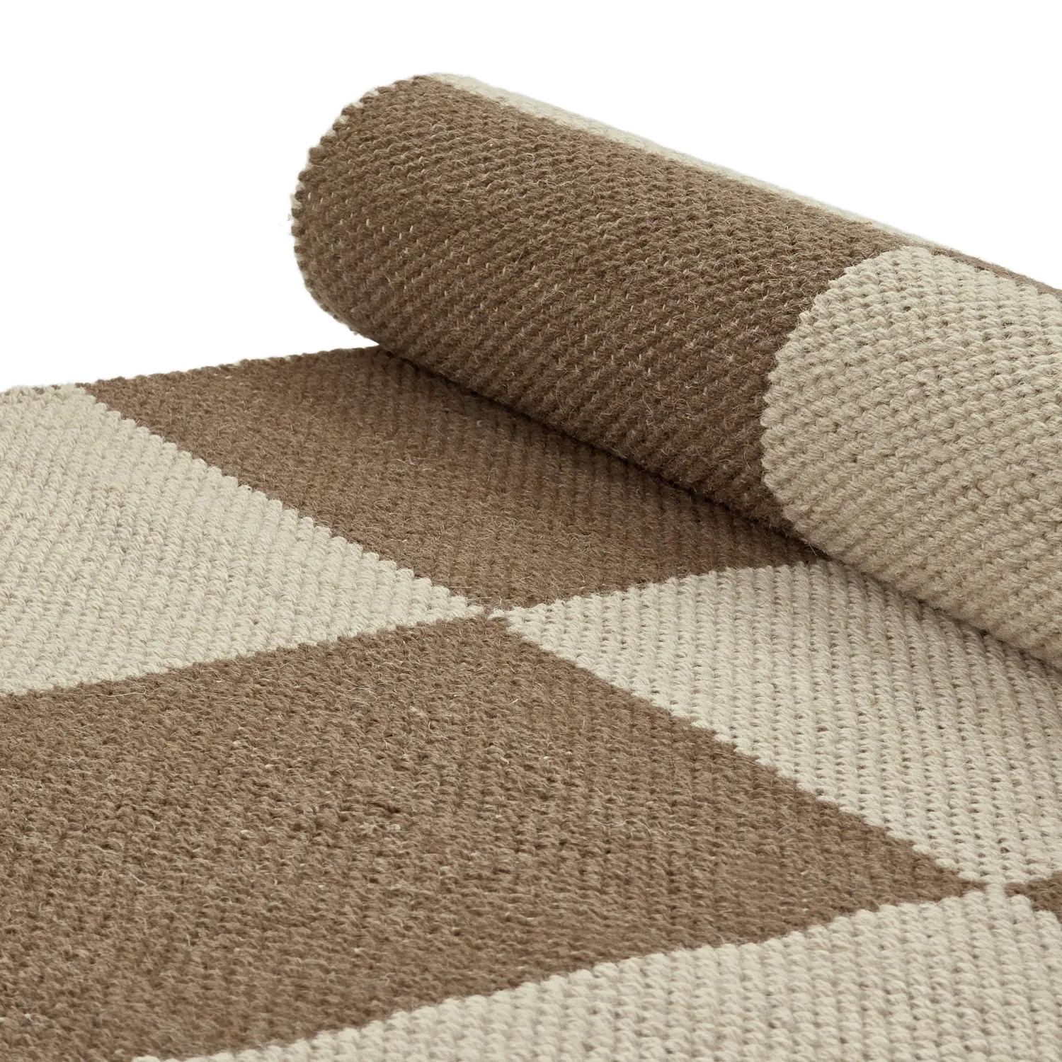 Ullmatta - Scacco (brun/beige)